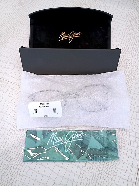Brand New 100% Authentic Maui Jim C2413 2M Eyeglasses Black 48mm Unisex main image 4